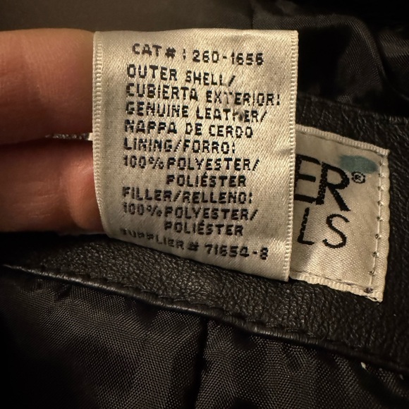 Liz Baker Genuine Leather Coat Black M - Picture 8 of 8